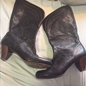 Women's Black Leather Boots
